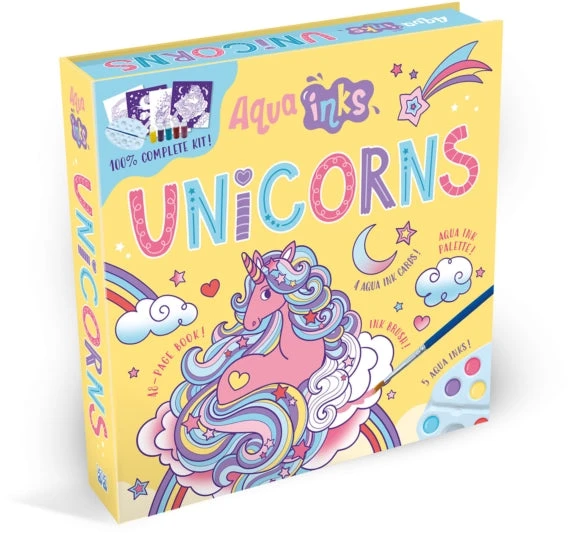 KNYGA Bookshop Aqua Inks Unicorns