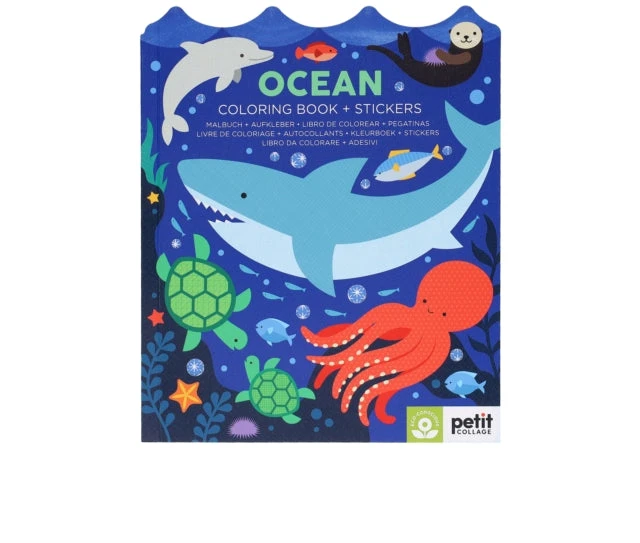 KNYGA Bookshop Ocean Coloring Book + Stickers