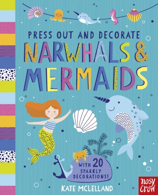 KNYGA Bookshop Press Out and Decorate: Narwhals and Mermaids