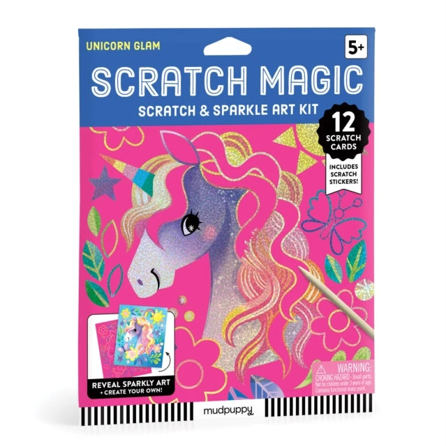 KNYGA Bookshop Unicorn Glam Scratch &amp; Sparkle Art Activity Kit