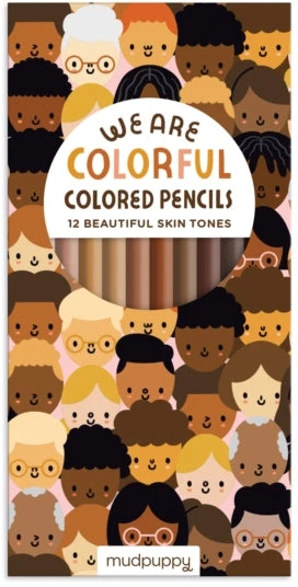 KNYGA Bookshop We Are Colorful Skin Tone Colored Pencils