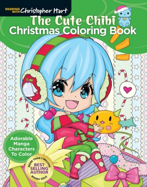KNYGA Christopher Hart Cute Chibi Christmas Coloring Book