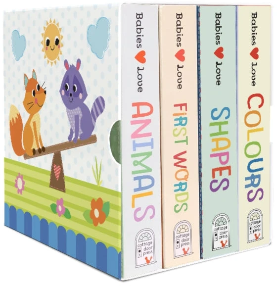 KNYGA Cottage Door Press Babies Love Lift a Flap 4 book box set