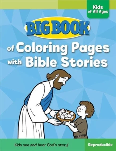 KNYGA David C Cook Big Book of Coloring Pages with Bible Stories for Kids of All Ages