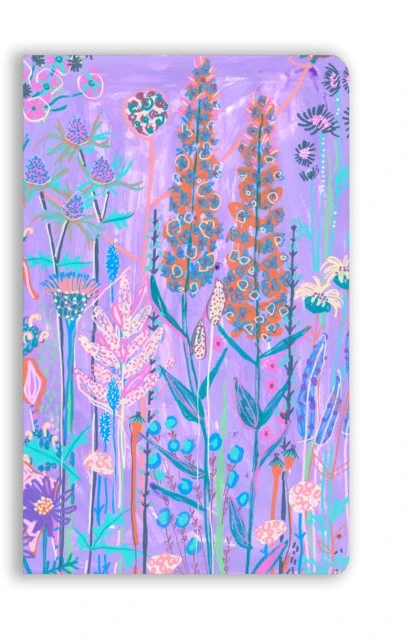 „Flame Tree Studio“ Lucy Innes Williams: Violetinė sodo trobelė (liet. „Soft Touch Journal“)