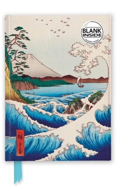 KNYGA Flame Tree Studio Utagawa Hiroshige: Sea at Satta (Foiled Blank Journal)