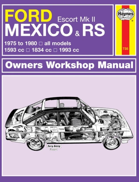 KNYGA Ford Escort Mk II Mexico, RS 1800 &amp; RS 2000 (75 - 80) Haynes Repair Manual