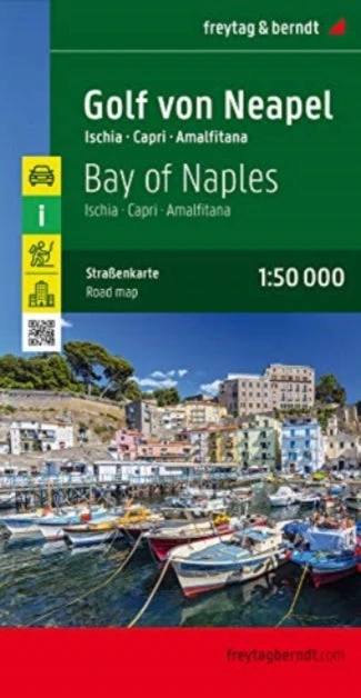 KNYGA Freytag, Berndt und Artaria. Bay of Naples - Ischia - Capri - Amalfitana Road Map 1:50 000