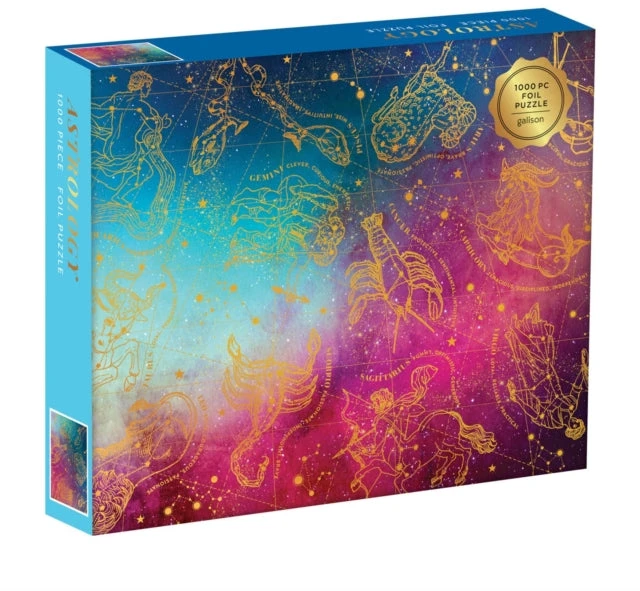 „Galison Astrology“ 1000 detalių folijos dėlionė