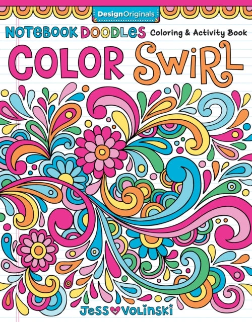 KNYGA Jess Volinski Notebook Doodles Color Swirl