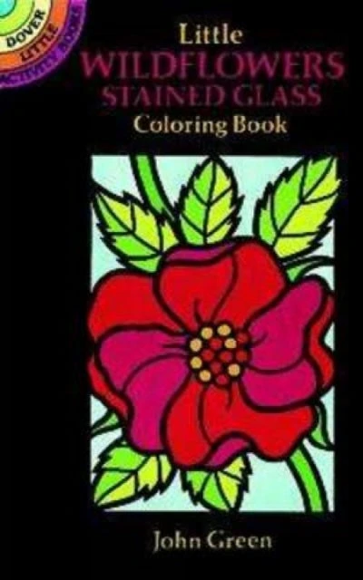 KNYGA John Little Wildflowers Stained Glass Coloring Book