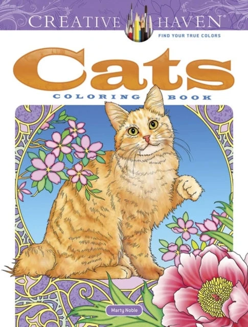 KNYGA Marty Noble Creative Haven Cats Coloring Book