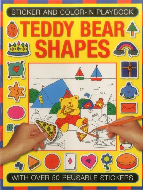 KNYGA Michael Johnstone Sticker and Color-in Playbook: Teddy Bear Shapes