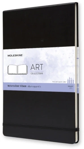 „Moleskine“ A4 formato akvarelės albumas