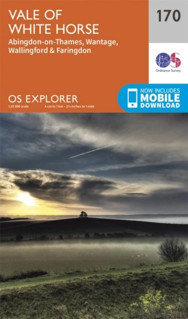 KNYGA Ordnance Survey Abingdon, Wantage and Vale of Baltas Horse