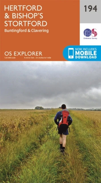 KNYGA Ordnance Survey Hertford and Bishop's Stortford