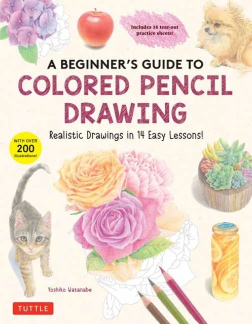 KNYGA Yoshiko Watanabe Beginner's Guide to Colored Pieštukas Drawing