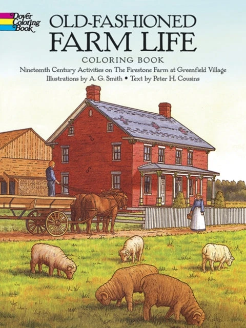 KNYGA A G Smith Old-Fashioned Farm Life Coloring Book
