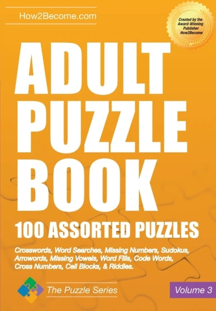 KNYGA Bookshop Adult Puzzle Book: 100 Assorted Puzzles - Volume 3