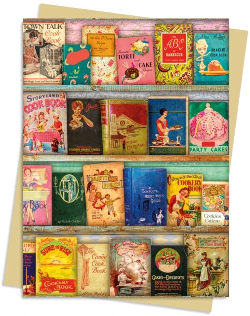 KNYGA Bookshop Aimee Stewart: Vintage Cook Book Library Greeting Card Pack
