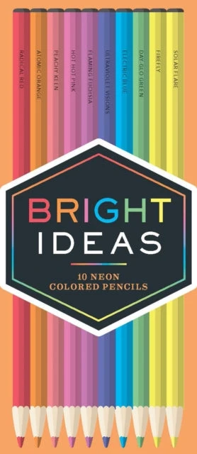 KNYGA Bookshop Bright Ideas Neon Colored Pencils: 10 Colored Pencils