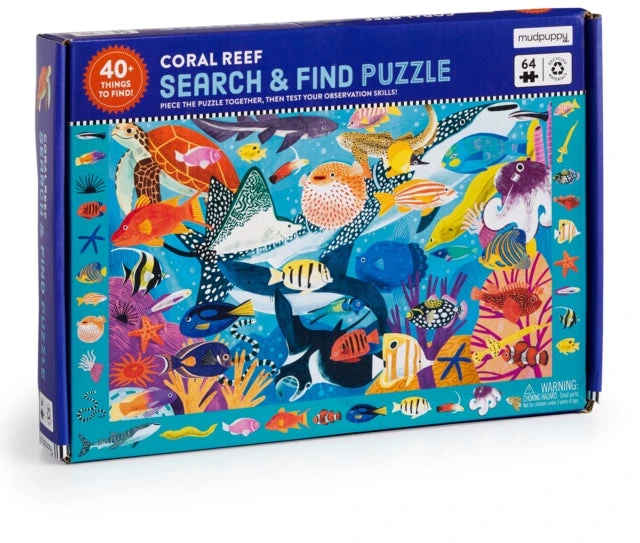 KNYGA Bookshop Coral Reef 64 Piece Search & Find Puzzle