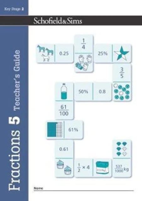 KNYGA Bookshop Fractions, Decimals and Percentages Book 5 Teacher's Guide (Year 5, Ages 9-10)
