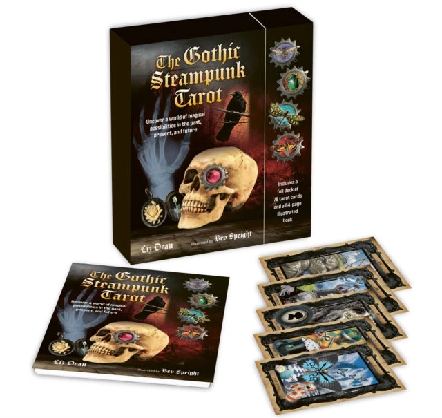 Cico Books Gothic Steampunk taro kortos su knyga – 78 kortų rinkinys
