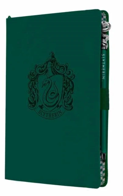 Insight Editions Knygutė - Slytherin Klasikinis Veganiškas Odinis Užrašų Bloknotas su 184 Puslapiais ir Rašikliu