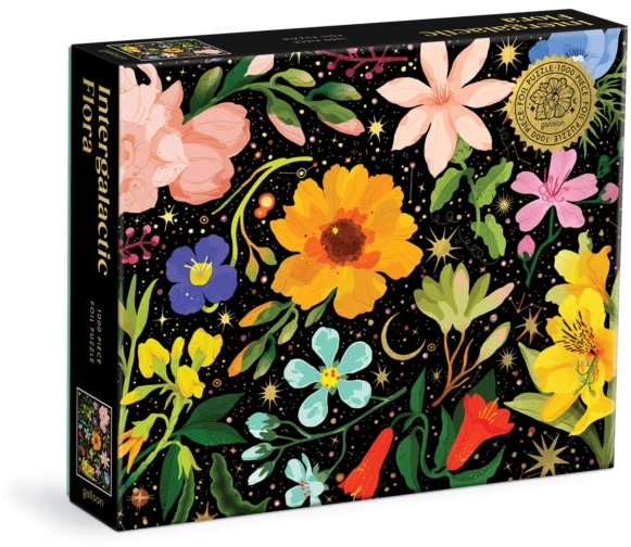 Dėlionė Galison Intergalactic Flora 1000 Piece Foil Puzzle