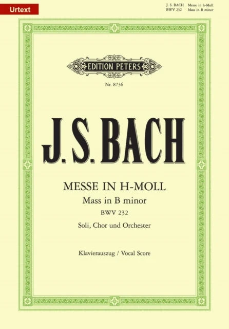 KNYGA Christoph Wolff Mass in B Minor (Vocal Score)