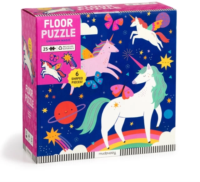 Dėlionė Mudpuppy Bookshop Unicorn Magic 25 Piece Floor Puzzle with Shaped Pieces