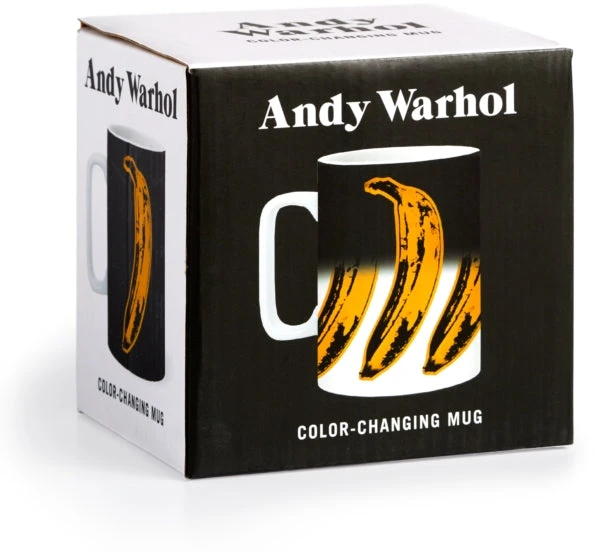 KNYGA Galison Warhol Banana Color Changing Ceramic Mug