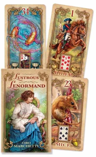 Llewellyn Lustrous Lenormand Oracle Kortos