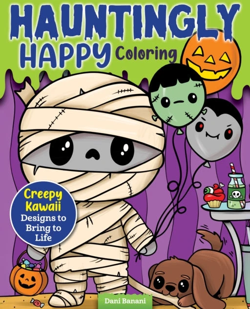 KNYGA Dani Banani Hauntingly Happy Coloring, Creepy Kawaii Designs to Bring to Life