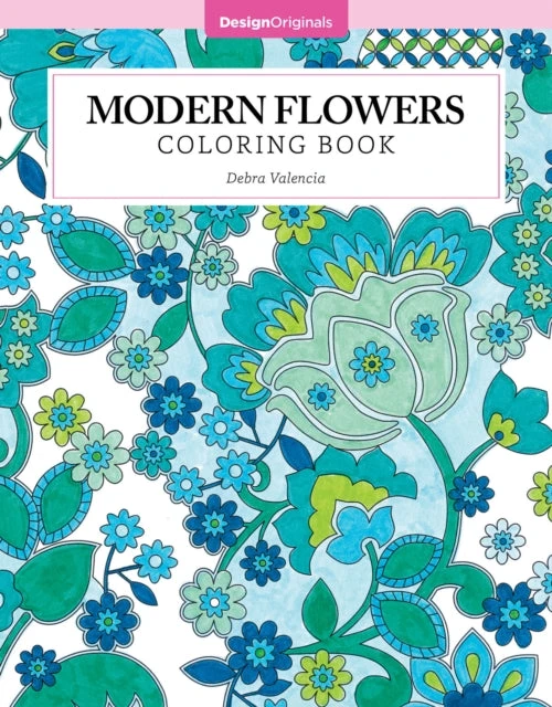 KNYGA Debra Valencia Modern Flowers Coloring Book