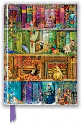 KNYGA „Flame Tree Studio“ Aimee Stewart: „A Stitch in Time“ knygų lentyna (kišeninis užrašų knygelė su blizgia danga)