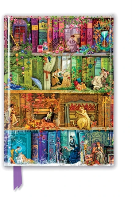 KNYGA „Flame Tree Studio“ Aimee Stewart: „A Stitch in Time“ knygų lentynos (blizgus žurnalas)