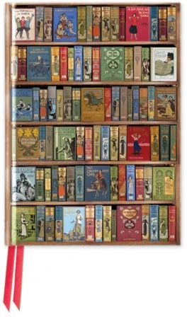 KNYGA „Flame Tree Studio Bodleian“ bibliotekos: „High Jinks“ knygų lentynos (kišeninis užrašų knygelė su blizgia danga)