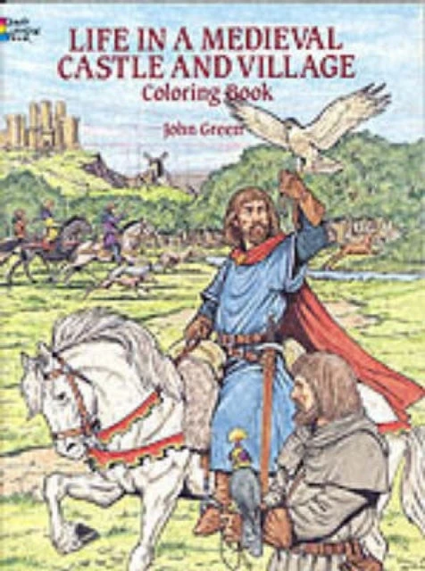 KNYGA John Life in a Medieval Castle Coloring Book