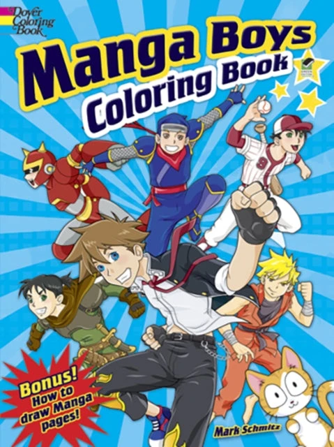 KNYGA Mark Schmitz Manga Boys Coloring Book