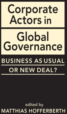 KNYGA Matthias Hofferberth Corporate Actors in Global Governance