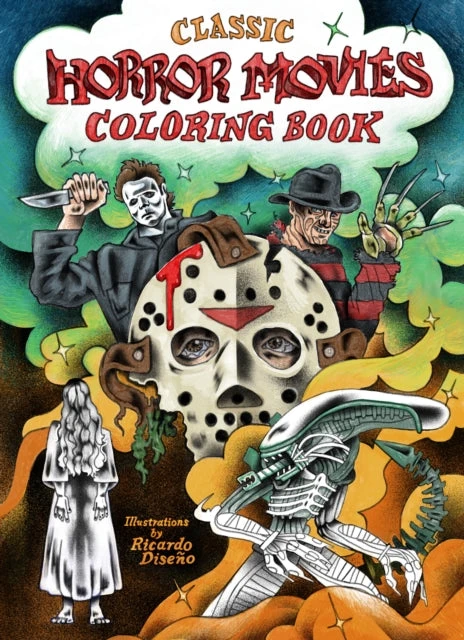 KNYGA Ricardo Diseno Classic Horror Movies Coloring Book