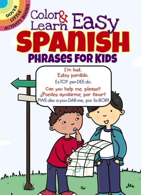 KNYGA Roz Fulcher Color &amp; Learn Easy Spanish Phrases for Kids