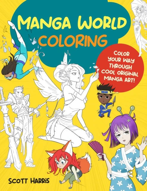 KNYGA Scott Harris Manga World Coloring