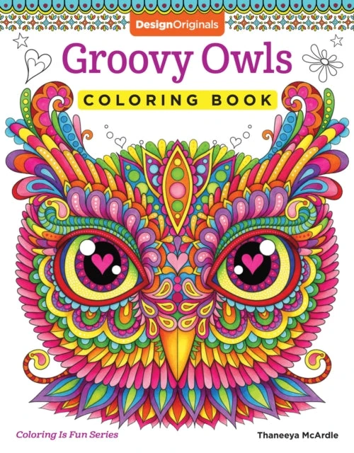KNYGA Thaneeya Mcardle Groovy Owls Coloring Book