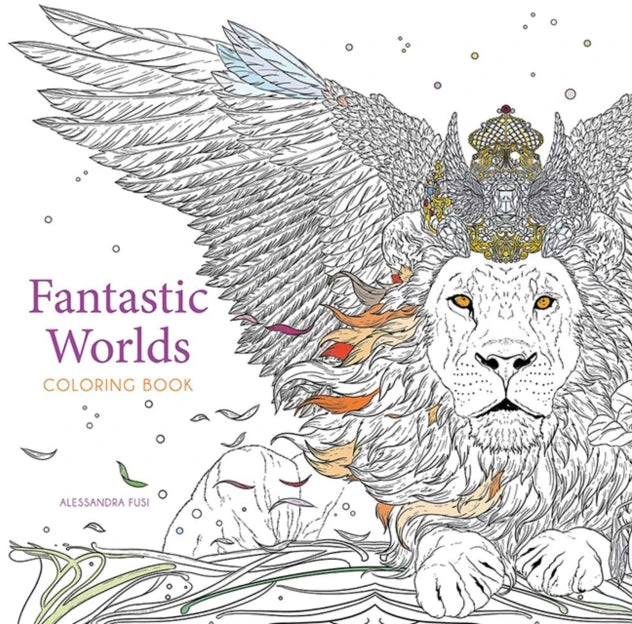 KNYGA Alessandra Fusi Fantastic Worlds Coloring Book