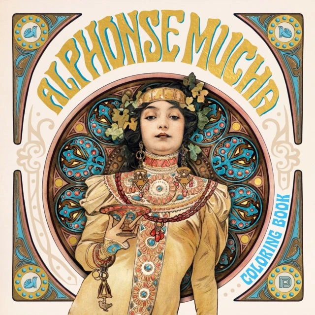 KNYGA Alphonse Mucha Coloring Book