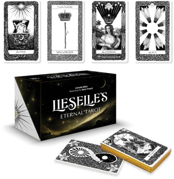 Schiffer Publishing Lieselle Eternal Tarot – 78 Taro kortų kaladė su vadovu