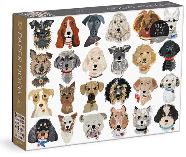 Dėlionė Galison Paper Dogs 1000 Pc Puzzle